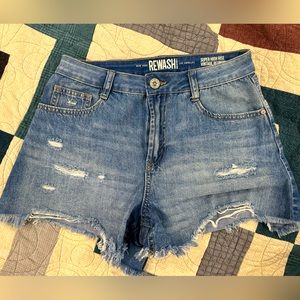 High-Waisted Denim Shorts Size 28/7